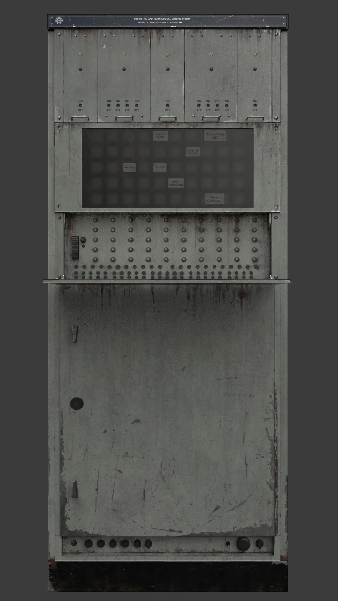 Retro industrial control cabinet B