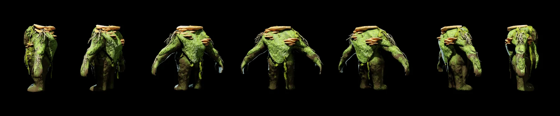 Fungal creature front turnaround