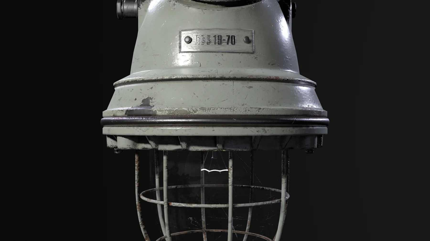 Gas lamp detail render