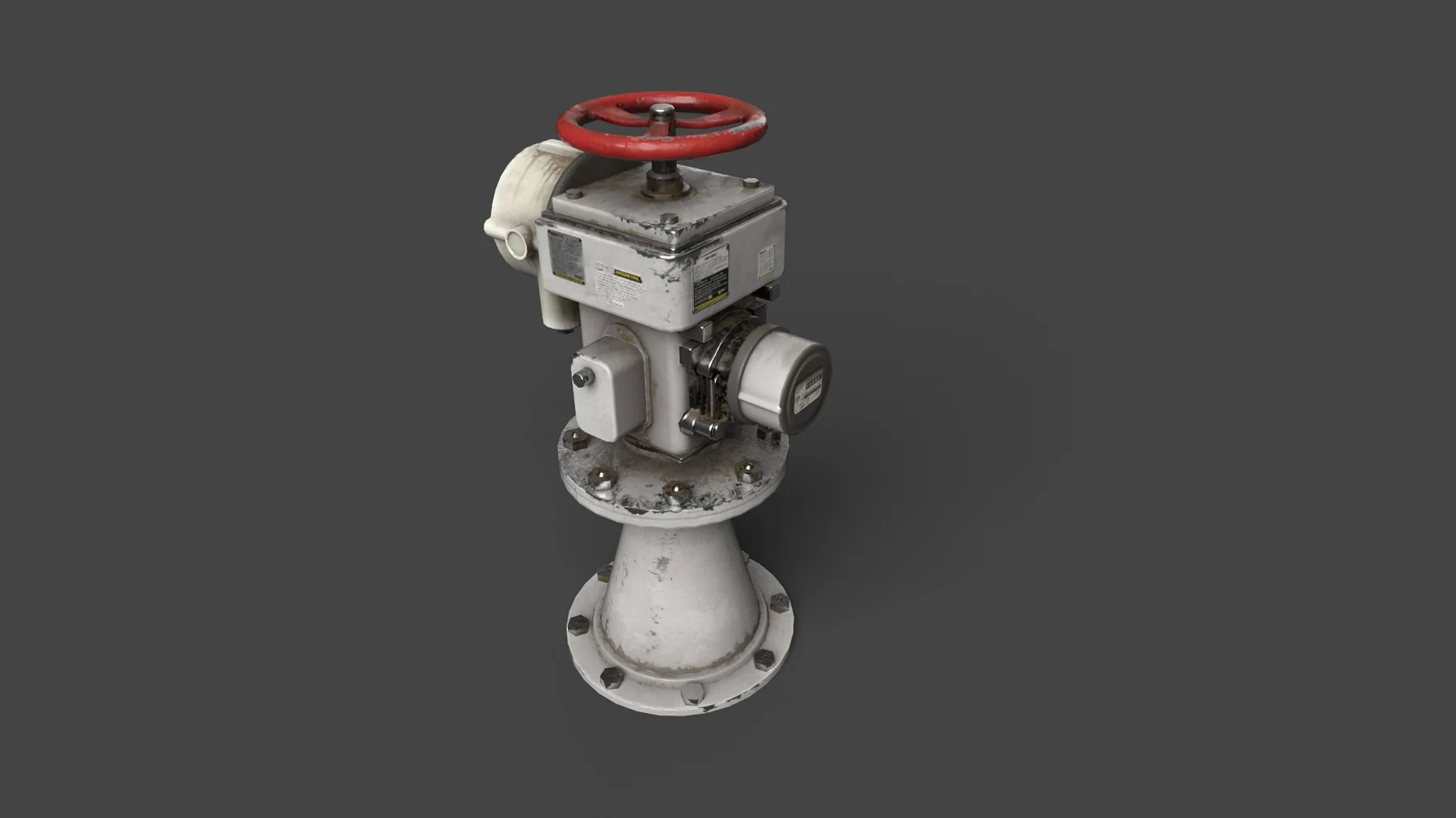 Industrial valve actuator full render
